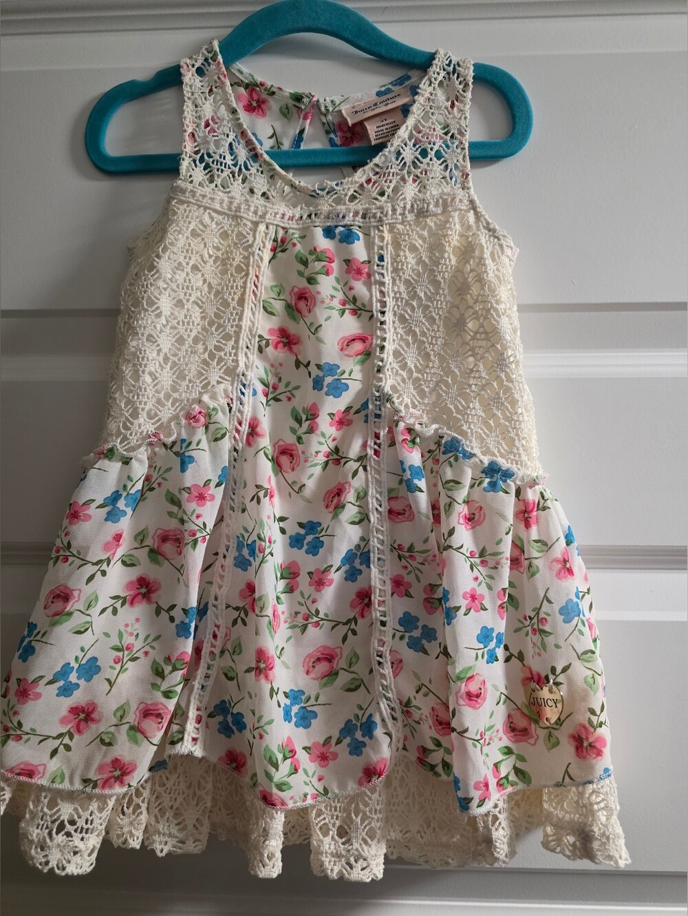 Juicy Couture Toddler Floral And Lace Sundress